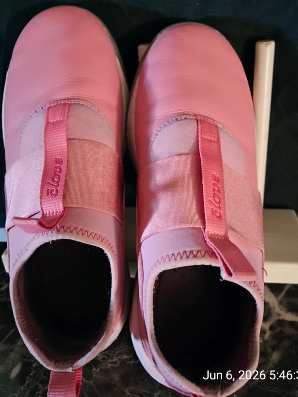 Pink Slip-On Sneakers with Elastic Strap